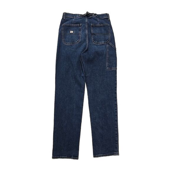 Old Navy Workwear Womens Sky-Hi Straight Jeans Sz 10 Tall Carpenter - Picture 3 of 9